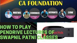 How to play SPC classes | How to open SPC pendrive lectures| Swapnil Patni Classes pendrive class