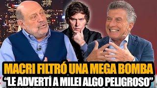 MAURICIO MACRI FILTRÓ UNA MEGA BOMBA SOBRE MILEI QUE DEJÓ A LEUCO PARALIZADO