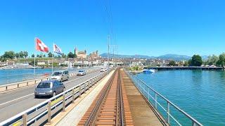  4K Cab ride Pfäffikon SZ - Wetzikon - Zürch HB - Affoltern am Albis - Zug, Switzerland [06.2021]