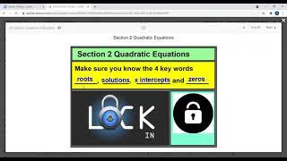 LOCK IN 2021 - EQUATIONS - MR BAGSHAW