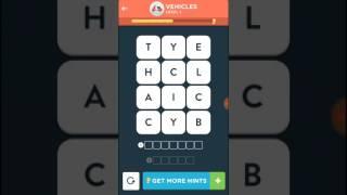 Wordbrain 2 Professional Vehicles Level 1-5 Answers Walkthrough