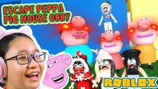 Escape Peppa Pig House Roblox Obby!!! Playing with My Cousins!!!!