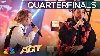 Rap Duo Flewnt And Inkabee Performs Original Song, "Back Again AGT" | Quarterfinals | AGT 2024