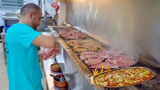 INSANE Greek street food in Athens, Greece - SPECIAL GREEK LAMB + HUGE GYRO | Athens street food