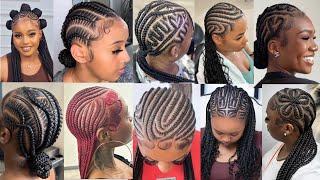 Unique Stylish & Classy Cornrow Ghana Braids Hairstyles for Black Women | Best Braids Hairstyles