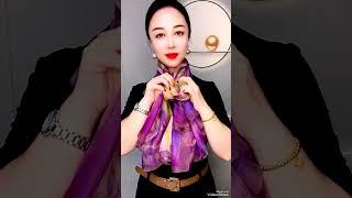 #scarfstyle | #howtowearascarf | #silkscarf | #scarffashion