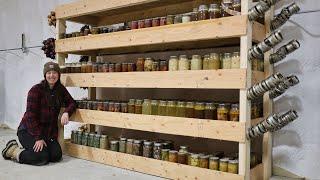 Building a Storage Shelf for 500+ Jars | Cooking with Canned Food