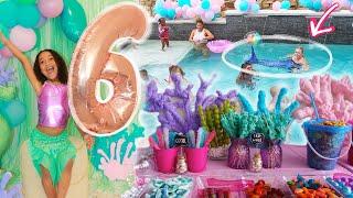 MAGICAL MERMAID POOL PARTY! | Ziya's 6th Birthday