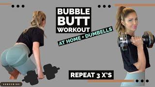 9 Minute Dumbell, GLUTE focused workout