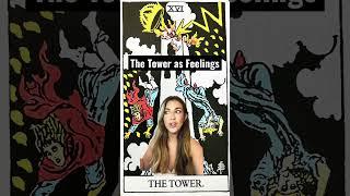 Tarot Cards as Feelings: The Tower #shorts #tarotcardmeaning #howdotheyfeel