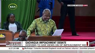 Gachagua impeachment debate: Public participation underway at Bomas of Kenya