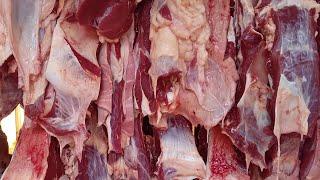 Meat Cutting Skills At Local Meat Market || Bangladeshi Butcher Shop