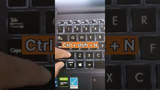 Create folder shortcut key laptop/pc #shorts #newfolder #keyboardtricks #viralshort