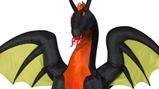 Halloween inflatable 11 foot dragon Gemmy