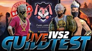 FREE FIRE LIVE GUILD TEST 1V2  HARDEST GUILD TEST #freefire #freefirelovers  @rkgaming9593