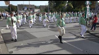 Schützenfest - Gustorf. Aufmarsch zur Regiment Abnahme am 22. September 2024