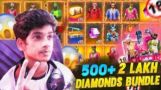  500+ Crates Bundle Openning in Lucky  Subscriber Account In Telugu | Dhanush FF Gamer |