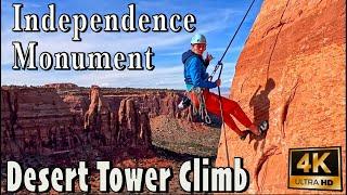 Colorado Epic Tower Climb 5.8+,  Independence Monument, Grand Junction