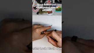 Black Master Lock 141 40mm picked open in seconds!