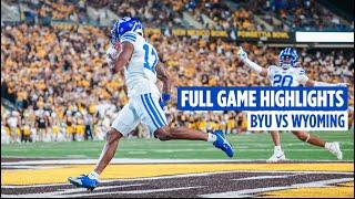 BYU Football vs University of Wyoming || FULL GAME HIGHLIGHTS || SEPT 14, 2024