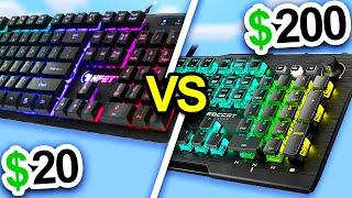 $20 Keyboard vs $200 Keyboard - Minecraft PvP