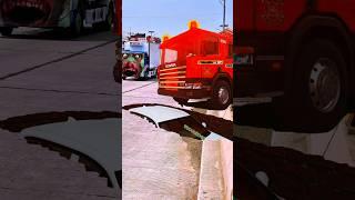 Massive Mixer Truck & Container Trucks Accidentally!! A Visual Feast #vfx​ #viralshorts​ #tranding