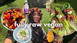 RAW VEGAN what I eat in a day a chat about gut health | raw tacos, sweet potato pie juice