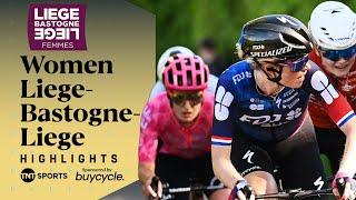 HISTORIC VICTORY!  | 2025 Liege-Bastogne-Liege Women's Race Highlights | TNT Sports Cycling