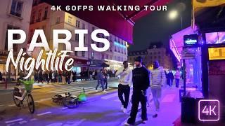 Paris Nightlife ASMR in 4K | Walk Through the Magic of Paris at Night 