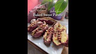 空气炸锅烤红薯配大蒜酱 !Air Fryer Baked Sweet Potato with Garlic Sauce!