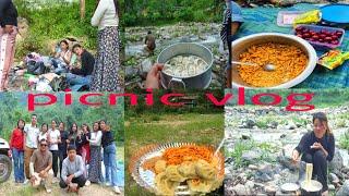 PICNIC IN RIVER WITH FRIENDS | COOKING MOMO SPICY NOODLES IN RIVER SIDE | GALKOT HATIYA BAGLUNG |