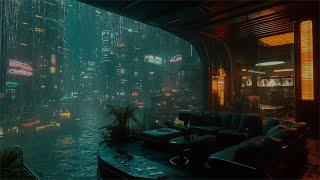  Balcony Rainfall Under Neon Lights: Cyberpunk Ambience to Ease Insomnia and Lull You to Sleep 