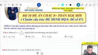 ĐỀ NẮM CHẮC 8+ VÀ CHỐNG SAI NGU TOÁN SIÊU HAY ( Đề số 07)