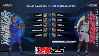 NBA 2K25 Next Gen Full Gameplay Mavericks vs Clippers 4K (nba 2k25 gameplay) NBA 2K25 Gameplay PS5