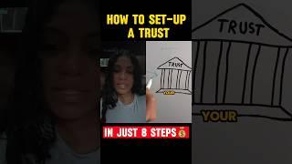 How To Set-Up A Trust In Just 8 Steps! #shorts #finance #money #trust