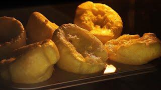 Crispy! Chewy! British 300-year-old Yorkshire Pudding!!｜Make at night and bake in the morning)