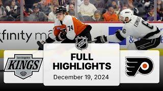 NHL Highlights | Kings vs. Flyers | December 19, 2024