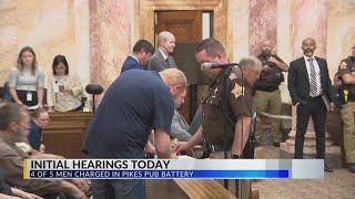 Four suspects in Pikes Pub beating appear in court; fifth suspect transferred from Ohio jail