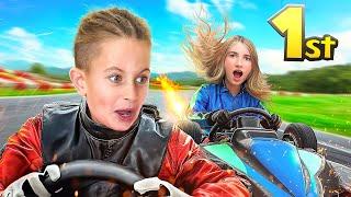 BROTHER VS SISTER GO KARTING BATTLE!