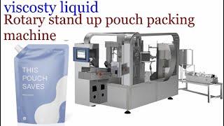 Comfort Laundry Detergent Rotary stand up pouch packer packing machine || 60 pouch per minute