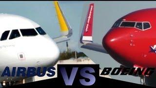 Airbus A320 "Sharklets" VS Boeing 737 "Winglets" (Full HD1080p)