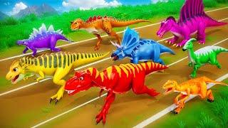 The Great Dinosaur Running Race: An Epic Competition Among Prehistoric Giants!