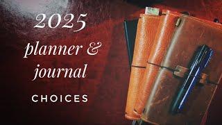 2025 Planner and Bullet Journal Setup - Choosing Between 3 Traveler’s Notebooks