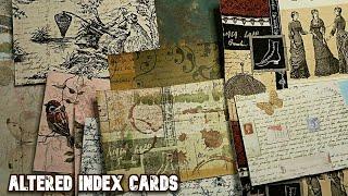 ALTERED INDEX CARDS - SEVERAL DIFFERENT WAYS TO MAKE BEAUTIFUL JUNK JOURNAL WRITING SPOTS/EPHEMERA