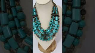 FURSA Fashion handmade turquoise necklace