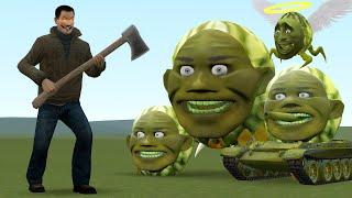 NEW AXEMAN BOSS VS ALL LIN GANG MELON FAMILY AND OTHER in Garry's Mod!