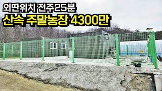 전주시 25분 산속 외딴곳 나홀로 정읍주말농장 정읍세컨하우스 매매 [백제부동산 본점]