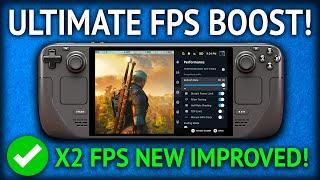 BOOST 2X FPS! Steam Deck Frame Gen Mod DLSS To FSR3!