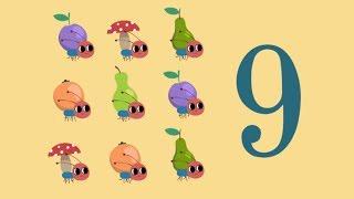 Learning to count to nine - Educational Cartoons For Children - Happy Counting (Ep.8)