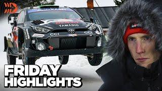 Five-way lead battle! ️ WRC Rally Sweden Friday Highlights 